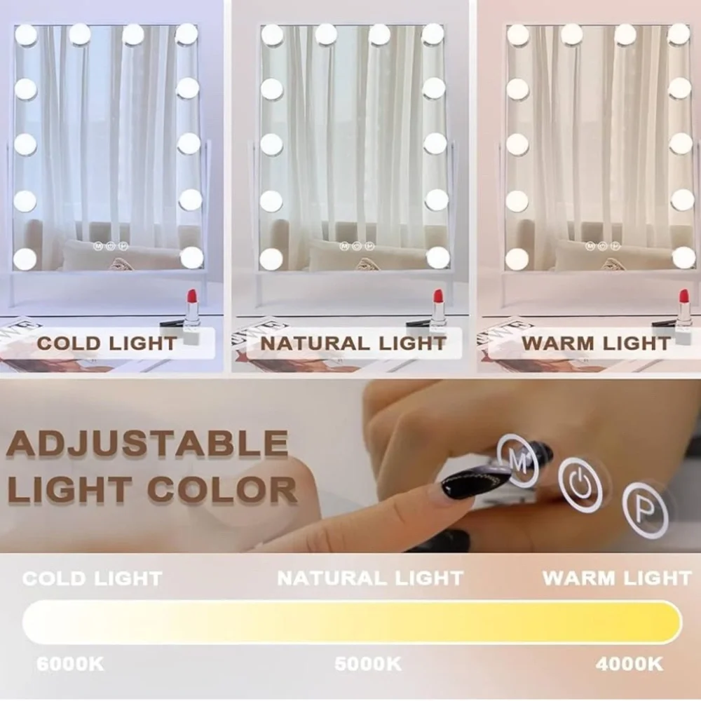 LED Vanity Mirror with Dimmable Lights